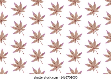 Vector maple leaves pattern design illustration