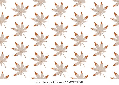 Vector maple leaves pattern design illustration