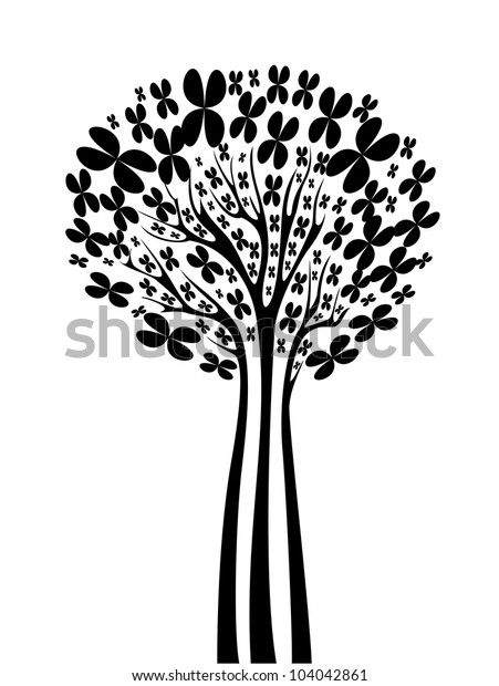 Vector Maple Tree Stock Vector (Royalty Free) 104042861