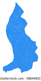 Vector map-Liechtenstein country