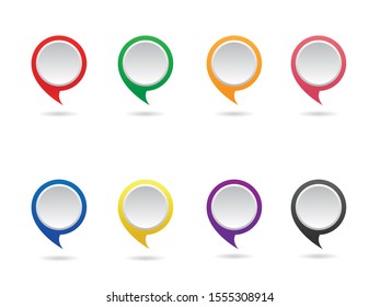 vector mapmaker set, pin location