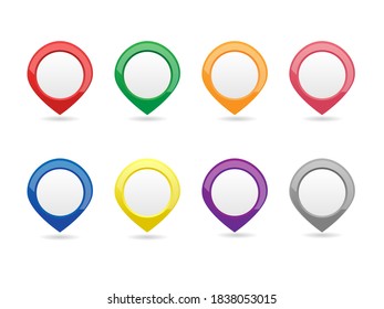 vector mapmaker set, pin location