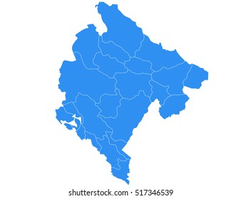 Vector map-montenegro country