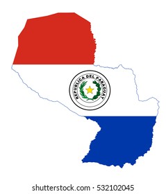 Vector map-paraguay country