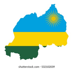 Vector map-rwanda country