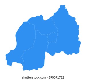 Vector map-Rwanda country