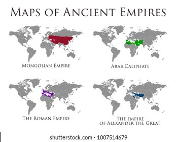 Map of the greatest world empires Royalty Free Vector Image