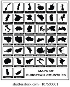 Vector - Maps of European Countries