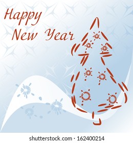 vector maps for the New Year, Christmas