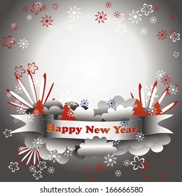 vector maps for the New Year, Christmas