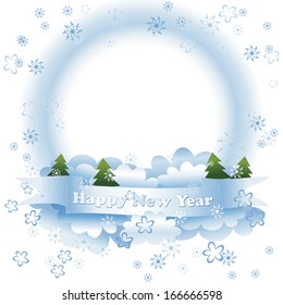 vector maps for the New Year, Christmas