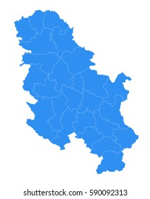 Vector map-Serbia No Kissoff country
