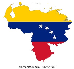 Vector map-venezuela country on white background