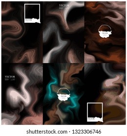 Vector marble abstract background. Liquid marble pattern. Trendy template for design,