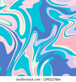 Vector marble background in pastel colors. Multi-colored fluid texture. Abstract wave pattern Template for covers, presentations, flyers, posters, brochures and catalogs, wedding invitations