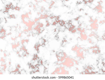 Vector marble background with rose gold texture. 