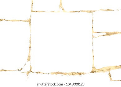 Vector marble gold grunge texture. Abstract background. White and gold trendy design. Trendy template for design, party, invitation, web, banner, birthday, wedding card.