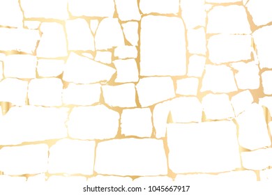 Vector marble gold grunge texture. Abstract background. White and gold trendy design. Trendy template for design, party, invitation, web, banner, birthday, wedding card.