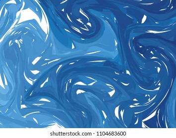 Vector marble imitation blue background