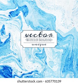 Vector marble imitation blue background