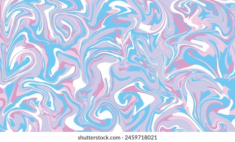 Vector marble liquid background. Dynamic bright abstraction in candy colours. 