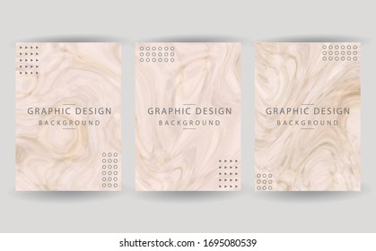 Vector marble pattern. White and orange marble texture. Trendy background for design, party, invitation, web, banner, birthday, wedding, business card.