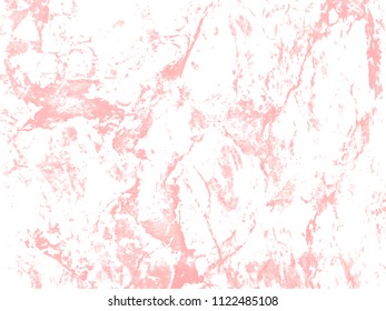 Vector marble rose gold background.  Marbling Texture design for poster, brochure, invitation, cover book, catalog. Vector illustration.
