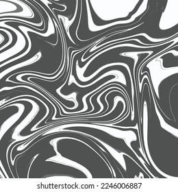 Vector Marble Swirl Background Texture Monochrome Square