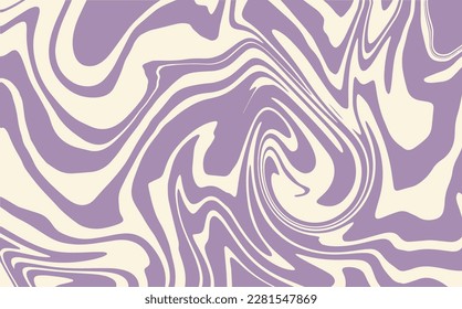 Vector marble texture. Abstract background. Abstract horizontal background with colorful waves. Trendy vector illustration in style retro 60s, 70s. Pastel colors