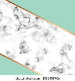 Vector marble texture design with golden geometric lines, black and white marbling surface, modern luxurious background, vector illustration