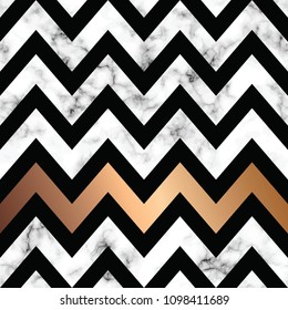 Vector marble texture design with golden geometric shapes, black and white marbling surface, modern luxurious background, vector illustration