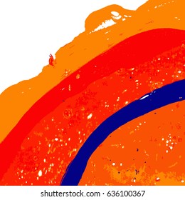 Vector marbled illustration. Artwork marbled paper. Hand drawn marbling illustration. Handmade texture. Abstract background color paint mixed flows.