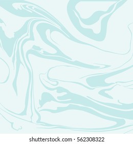Vector marbling background in turquoise colors square composition