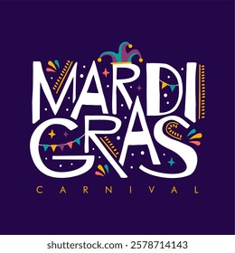 vector mardi gras carnival background template