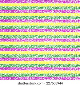 Vector Mardi Gras pastel crayon striped background