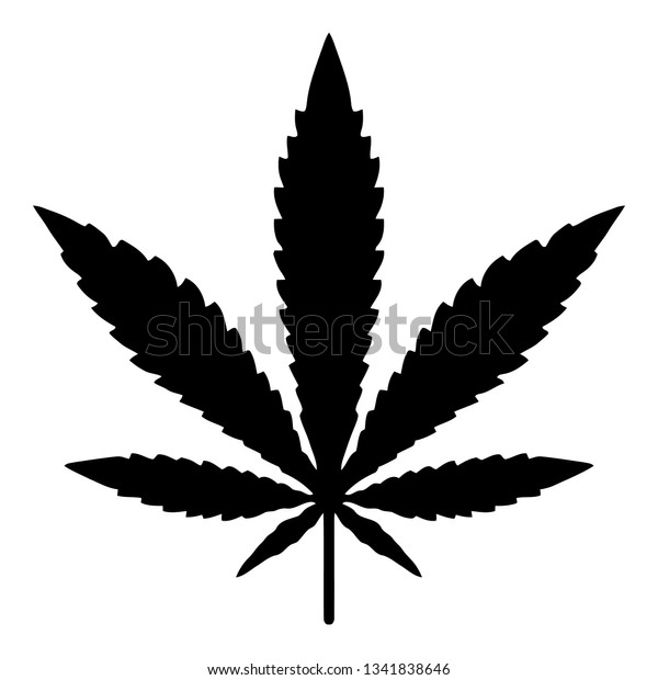 Vector Marijuana Leaf Clipart Stock Vector Royalty Free 1341838646