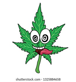 Vector marijuana or natural cannabis leaf - Vector