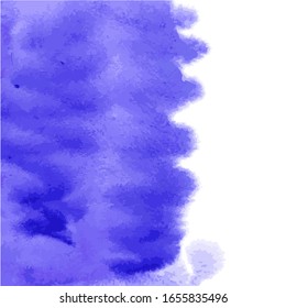 Marina der Vektorillustration, marineblau, unberührter Aquarellhintergrund, trockene Pinselstriche, Striche, Flecken einzeln auf Weiß. Abstrakter Rahmen aus rosafarbenem Marmor, Platz für Logo. Akrylhandgemalte Poren, Flüssigkunst.
