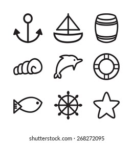Vector Marine icons
