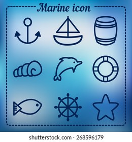 Vector Marine icons