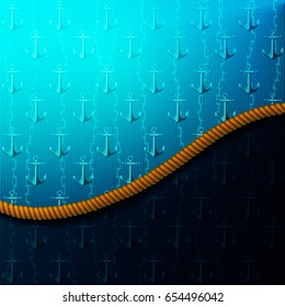 Vector maritime background with place for text.