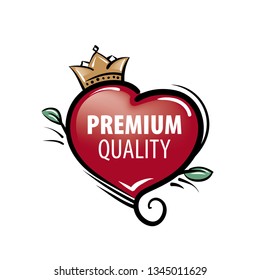 Vector mark of the best quality of the product drawn by hand
