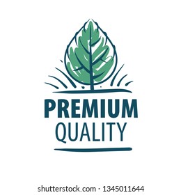 Vector mark of the best quality of the product drawn by hand