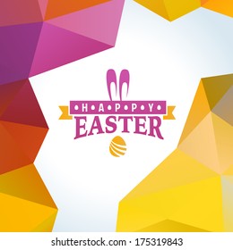 vector mark piece of easter holiday on shape scene perfect as template for reception cardboard classical vacation eggs holiday bunny background scene offset beauty old-fashioned classic flag signature