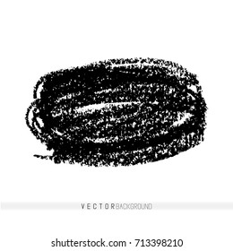 Vector marker hand drawn strokes as design elements. Hand drawn textured background. Crayon strokes in circle shape for backdrop.