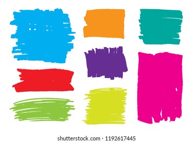 Vector marker stains.Grunge design elements.