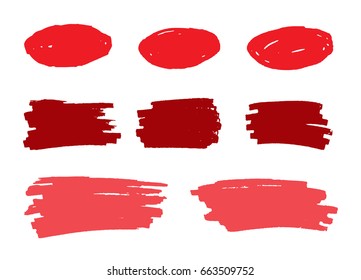 Vector marker stains.Grunge design elements.