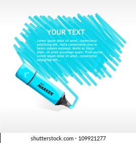 Vector marker text box
