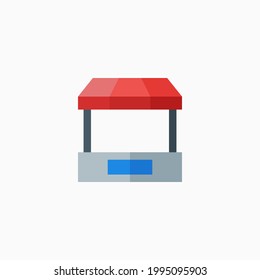 Vektormarktsymbol im flachen Stil. Kann für soziale Medien, Präsentationen, Websites, Business und mehr verwendet werden.