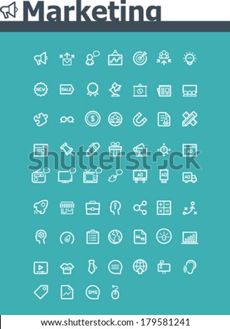 Vector marketing icon set